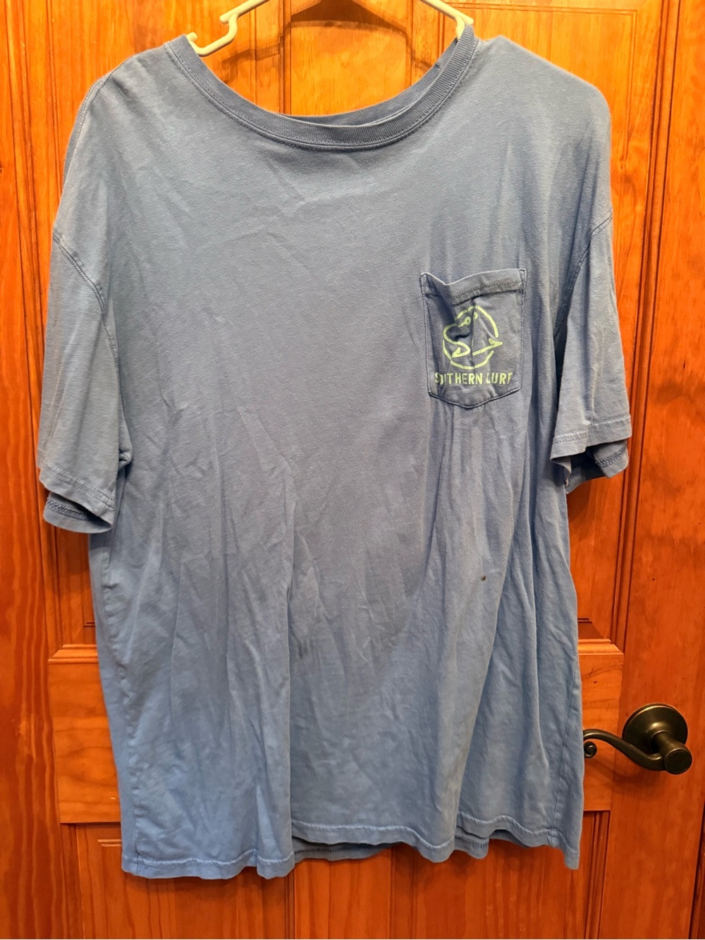 Southern Lure Short-Sleeve Pocket Tee - Blue